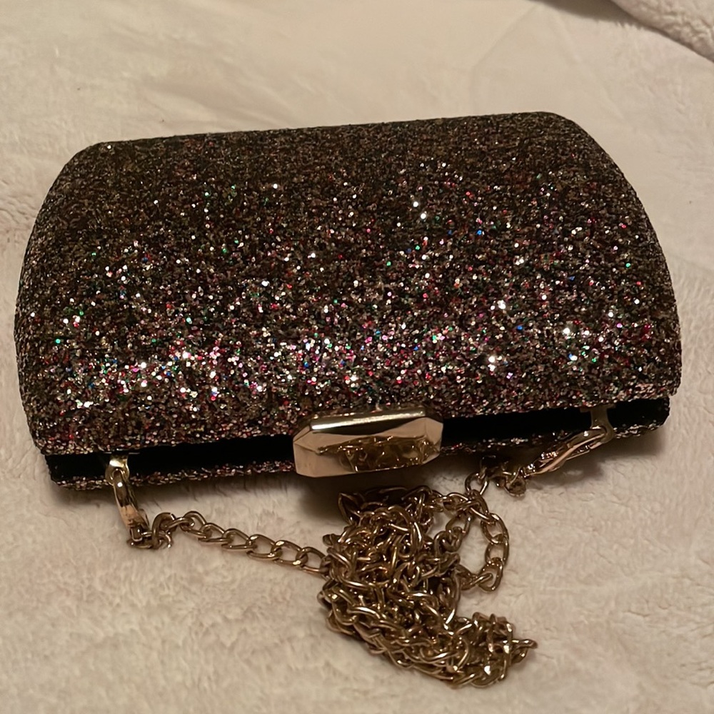 Madison West Glitter Box Clutch. - Picture 5 of 5